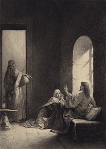Jeesus Martan ja Marian talossa tekijältä after Albert Robida