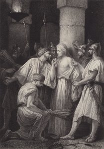 Jeesus luovutti sotilaille tekijältä after Albert Robida