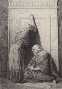 Maria Magdaleena ja toinen Maria tekijältä after Albert Robida