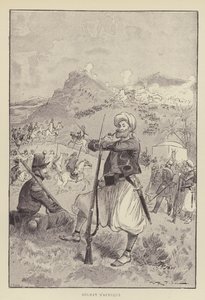 afrikkalainen sotilas tekijältä after Albert Robida