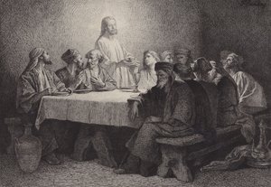 Viimeinen ehtoollinen tekijältä after Albert Robida
