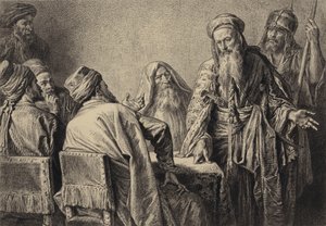 Ylipappien virkamiehet tekijältä after Albert Robida