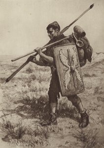 Impeditus eli täysin varusteltu jalkasotilas tekijältä after Amedee Forestier
