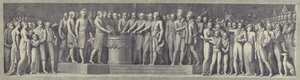 Sisalpiinien tasavallan perustamisvalan juhlallinen vannominen 29. kesäkuuta 1796 tekijältä after Andrea Appiani the Elder