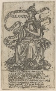 Fryygialainen Sibyl tekijältä after Baccio Baldini