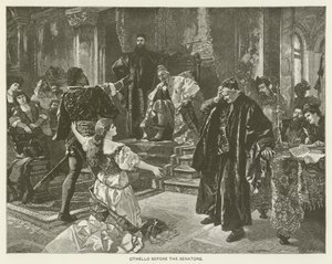 Othello senaattoreiden edessä tekijältä after Carl Ludwig Friedrich Becker