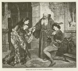 Romeo ja Julia Friar Laurencen sellissä tekijältä after Carl Ludwig Friedrich Becker