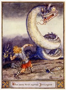 Thor lähti Jormungandia vastaan