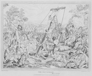 Ristiinnaulitseminen, Matthew tekijältä after Charles Le Brun