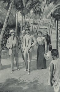 Robert Louis Stevenson ja hänen ystävänsä saapuvat Samoalle