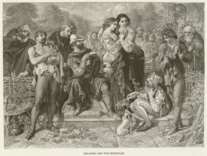 Orlando ja painija tekijältä after Daniel Maclise