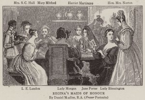 Reginas Maids of Honour tekijältä after Daniel Maclise