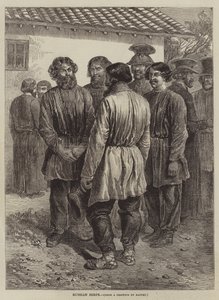 Venäjän maaorjia tekijältä after Denis Auguste Marie Raffet