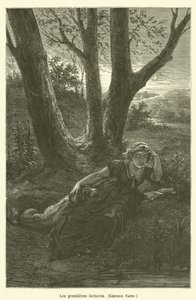 Ensimmäiset lukemat, George Sand tekijältä after Emile Antoine Bayard