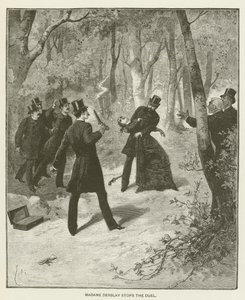 Madame Derblay lopettaa kaksintaistelun tekijältä after Emile Antoine Bayard