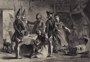 Saksalaisten sotilaiden asevelvollisuus palvelukseen Amerikassa tekijältä after Felix Octavius Carr Darley