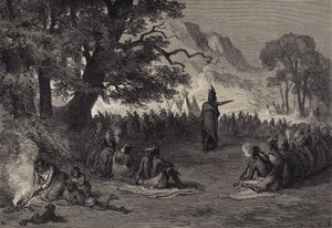 Pontiac neuvostossa tekijältä after Felix Octavius Carr Darley