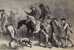 Uuden Englannin jalkaväen kapina tekijältä after Felix Octavius Carr Darley
