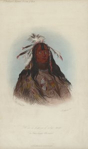 H?co-a-h?co-a-h?cotes-min, Flat Head Warrior (akvatinta)