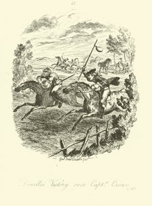 Tobias Smollettin kuvitus Launcelot Greaves -teoksesta. tekijältä after George Cruikshank