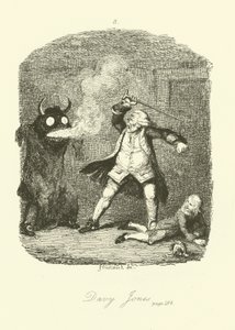 Tobias Smollettin kuvitus Peregrine Pickle -teokseen.