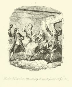 Tobias Smollettin Roderick Random -teoksen kuvitus.