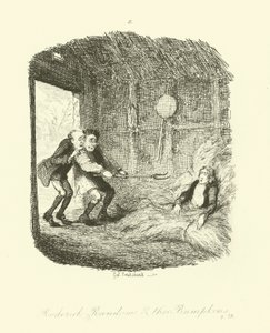 Tobias Smollettin Roderick Random -teoksen kuvitus.