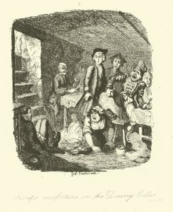 Tobias Smollettin kuvitus Roderick Randomille tekijältä after George Cruikshank