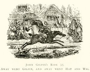 John Gilpins Ride (2), Pois lähti Gilpin ja pois menivät Hattu ja peruukki