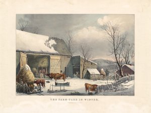 Maatilapiha talvella tekijältä after George Henry Durrie