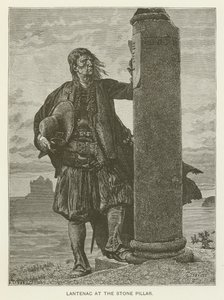Lantenac kivipilarissa tekijältä after Gustave Brion