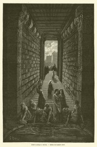 Vanha vesisäiliö Meridassa tekijältä Gustave after Dore