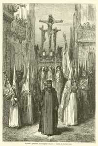 Veljeskunnat (katuvat) mukana askeleen tekijältä Gustave after Dore