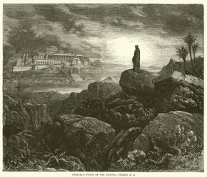 Hesekielin näky temppelistä, Hesekiel, xl, 2 tekijältä Gustave after Dore