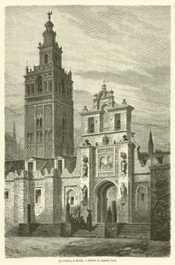 La Giralda, Sevilla tekijältä Gustave after Dore