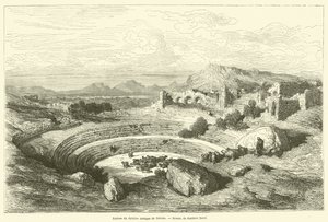 Meridan muinaisen teatterin rauniot tekijältä Gustave after Dore