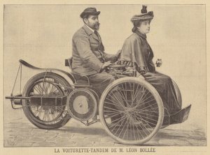 Leon Bollee tandemkärry tekijältä after Henri Meyer