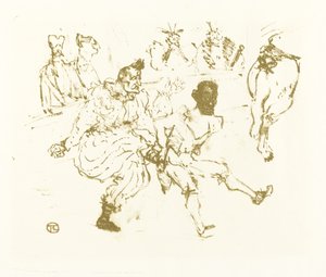 Jalka ja suklaa (Footit et Chocolat) tekijältä after Henri de Toulouse Lautrec