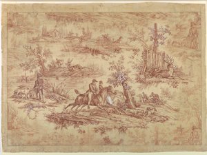 Sarjakuva puuvillapainetulle tekstiileille, La Route de Jouy