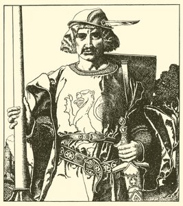 Sir Lionel Britanniasta tekijältä after Howard Pyle