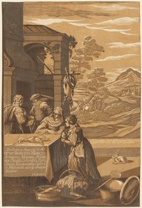 Sukellukset ja Lasarus (vasen paneeli) tekijältä after Jacopo Bassano John Baptist Jackson