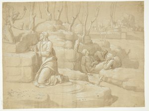 Jeesus minulla Getsemanessa tekijältä after Jacopo da Empoli