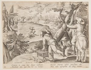 Fowling tekijältä after Jan van der Straet, called Stradanus