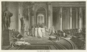 Caesarin kuolema tekijältä after Jean Leon Gerome