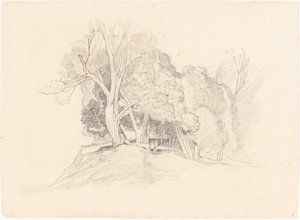 Maisema puiden kanssa tekijältä after John Sell Cotman British 19th Century
