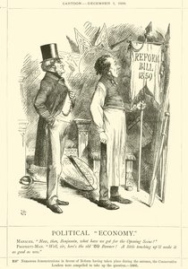Poliittinen talous tekijältä after John Tenniel
