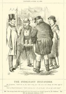 Vihaantunut sivustakatsoja tekijältä after John Tenniel