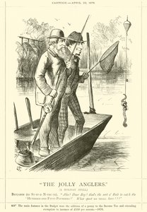 The Jolly Anglers, A Holiday Idyll tekijältä after John Tenniel
