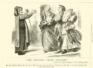 Paluu voitosta tekijältä after John Tenniel