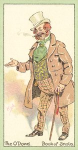 ODowd, Snobejen kirja (chromolitho) tekijältä after Joseph Clayton Clarke